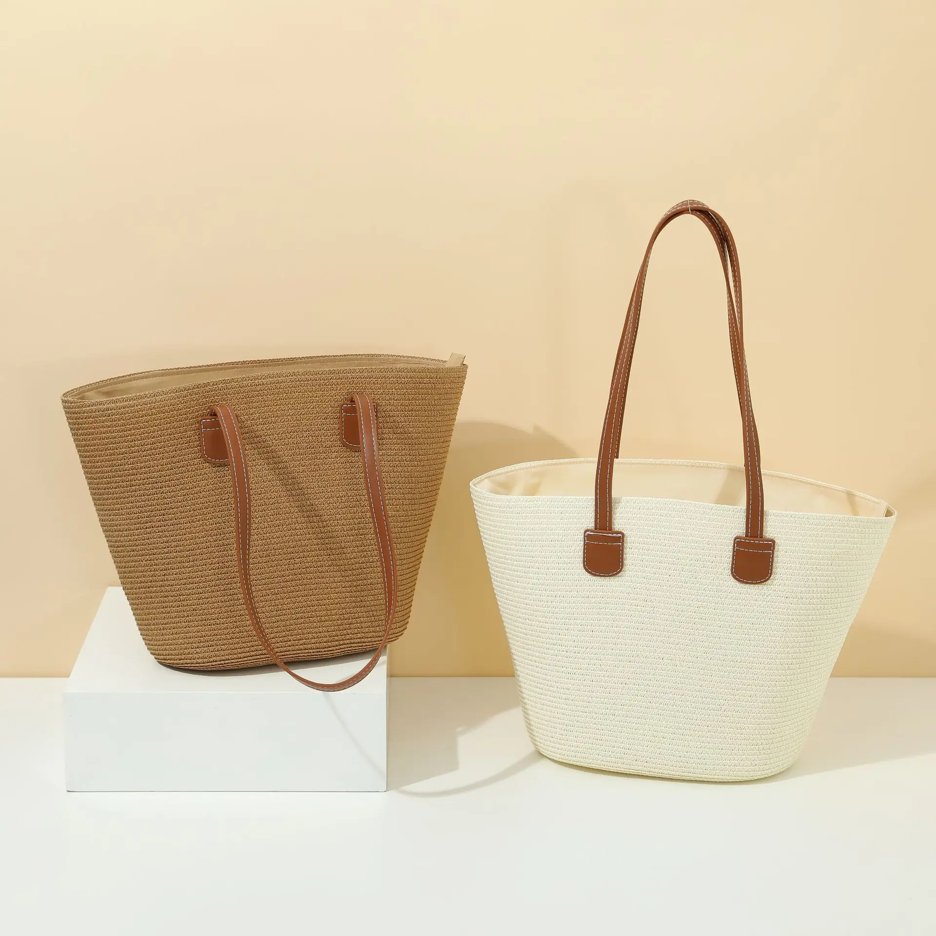 Women Large Straw Shoulder Bag 2026 Summer — feature 8