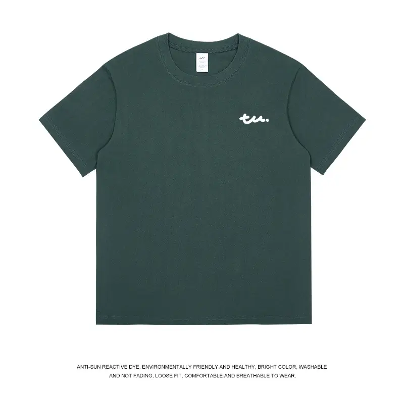 Men Black Lettered Cotton T-Shirt Short Sleeve - Image 14