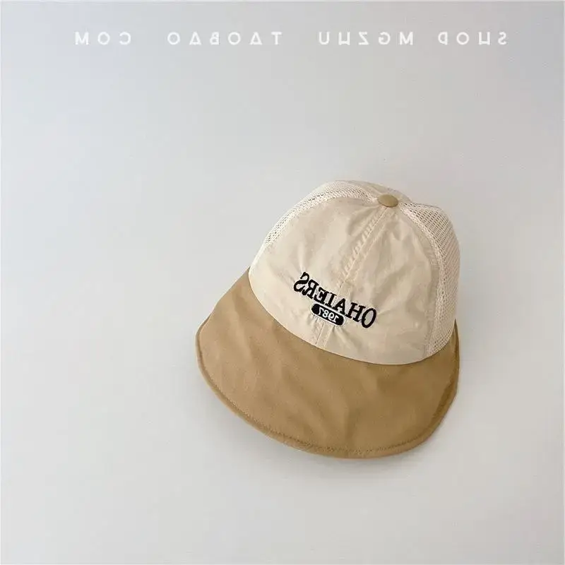 Kids Mesh Cap Fisherman's Hat Big Brim Cap - Image 2