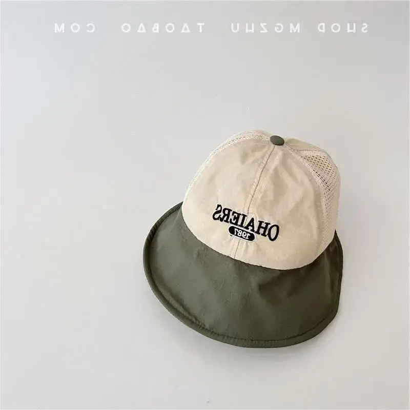 Kids Mesh Cap Fisherman's Hat Big Brim Cap - Image 4