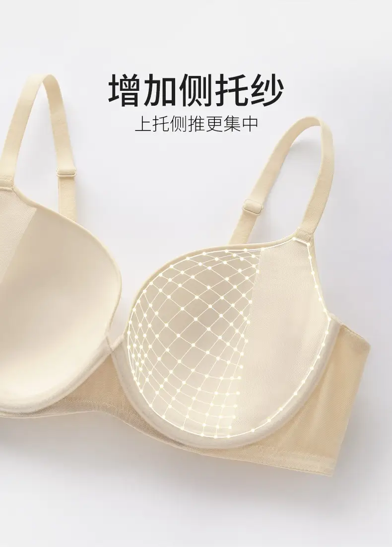 Large Bust Minimizing Seamless Bra for Women, Summer Thin Style, Anti-Sagging, Underwire, Plus Size Bra — feature 10