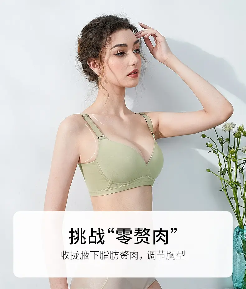 Large Bust Minimizing Seamless Bra for Women, Summer Thin Style, Anti-Sagging, Underwire, Plus Size Bra — feature 14