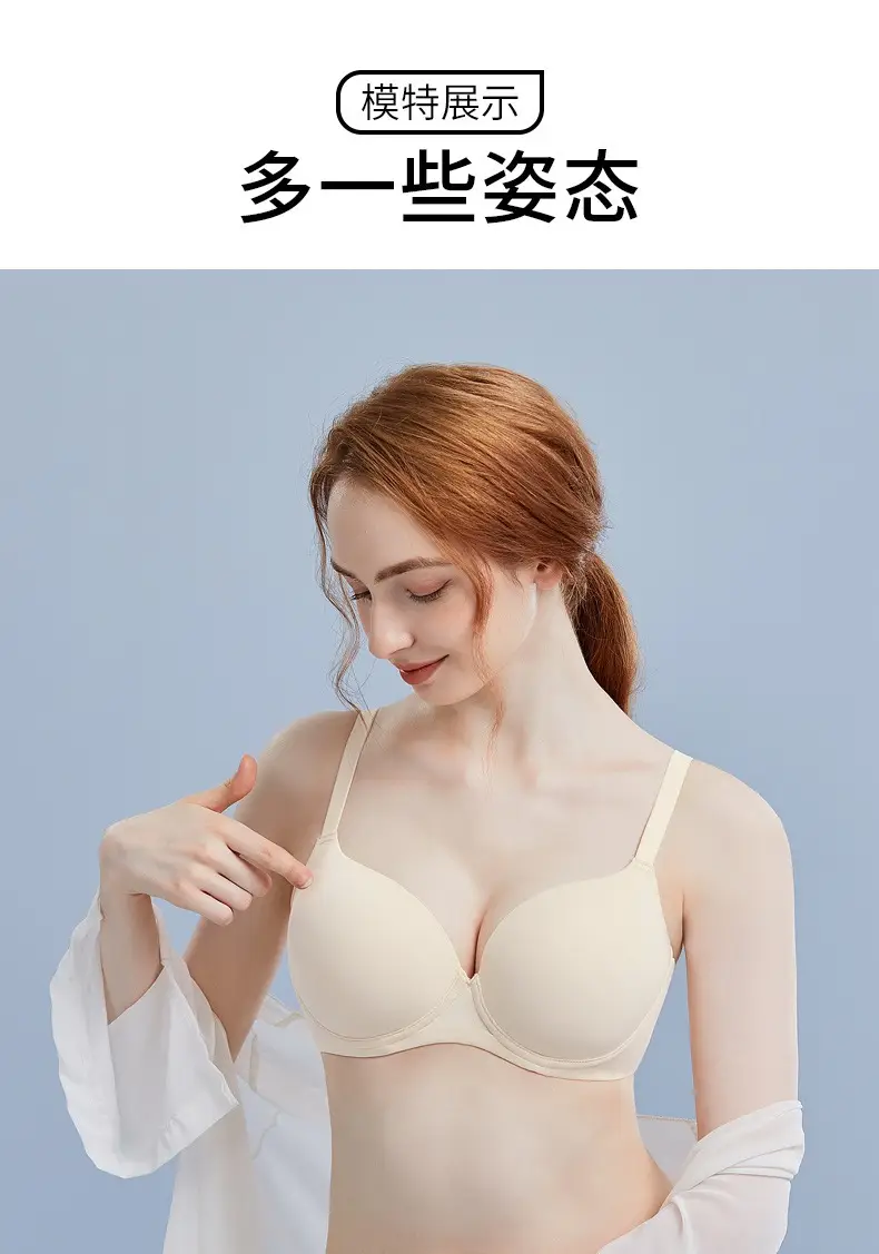 Large Bust Minimizing Seamless Bra for Women, Summer Thin Style, Anti-Sagging, Underwire, Plus Size Bra — feature 16