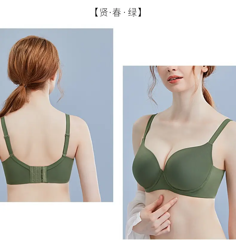 Large Bust Minimizing Seamless Bra for Women, Summer Thin Style, Anti-Sagging, Underwire, Plus Size Bra — feature 19