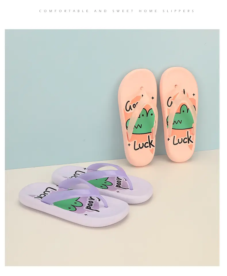 Beauty Bridge Flip-Flops Women's Summer Thick Bottom Slip-on Feeling Soft Bottom Outfit Fashionable Trendy Non-Slip Beach EVA Slippers — feature 2