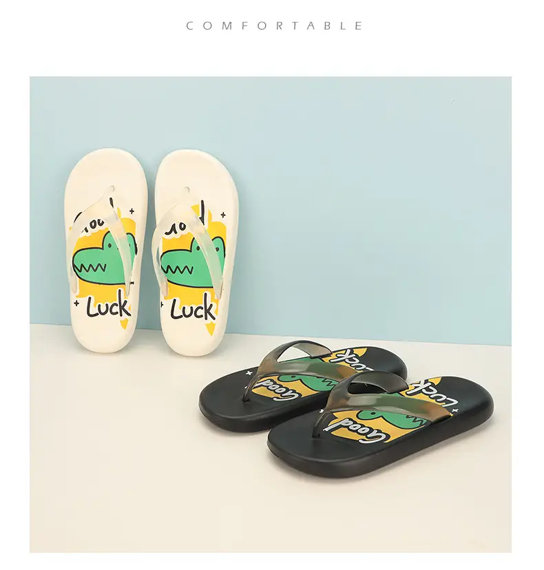 Beauty Bridge Flip-Flops Women's Summer Thick Bottom Slip-on Feeling Soft Bottom Outfit Fashionable Trendy Non-Slip Beach EVA Slippers — feature 3