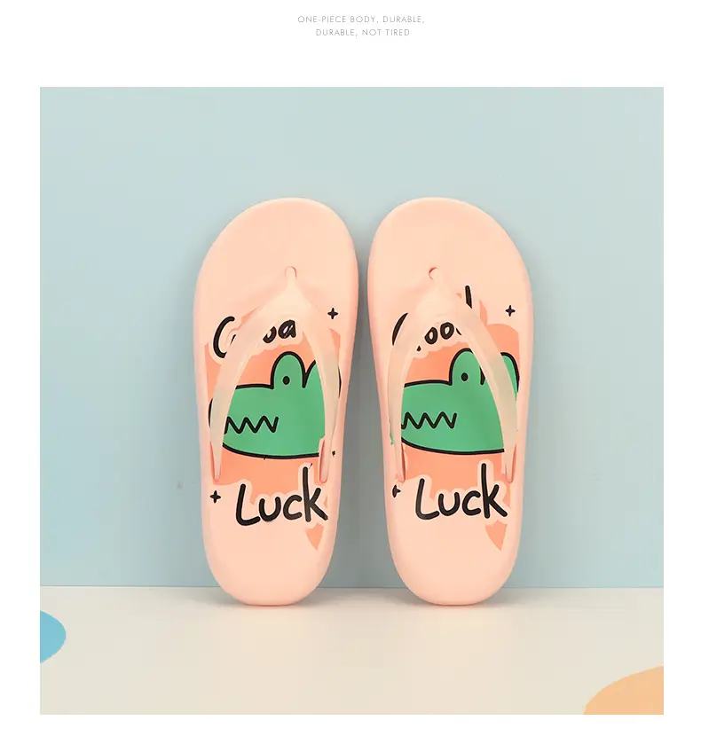 Beauty Bridge Flip-Flops Women's Summer Thick Bottom Slip-on Feeling Soft Bottom Outfit Fashionable Trendy Non-Slip Beach EVA Slippers — feature 7