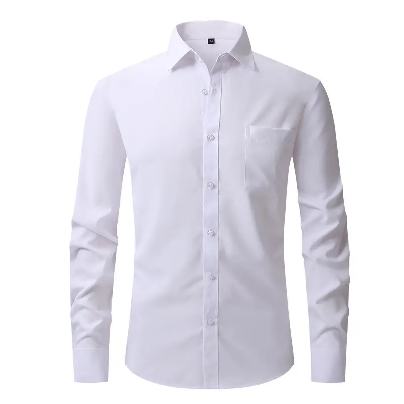 Men's Purple Long Sleeve Button-Down Shirt - Image 20