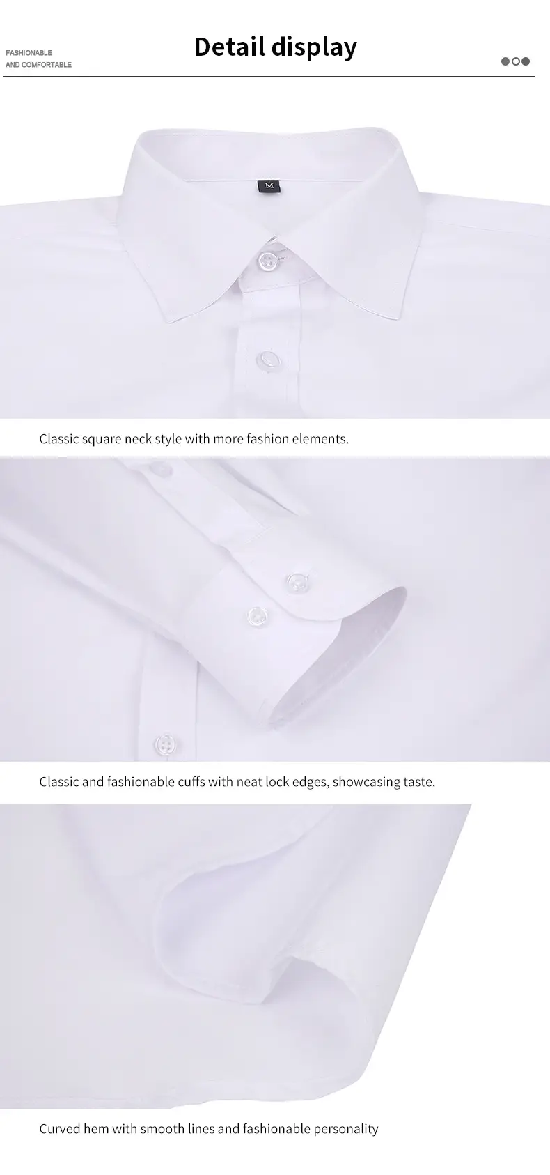 Men's Purple Long Sleeve Button-Down Shirt — feature 30