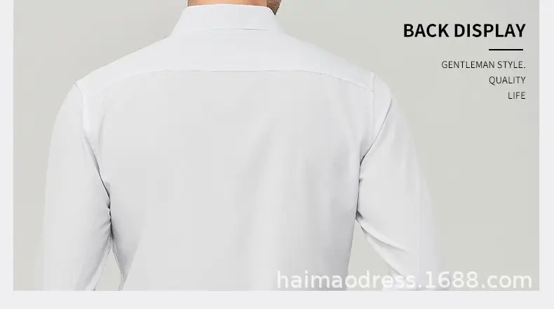 Men's Purple Long Sleeve Button-Down Shirt — feature 7