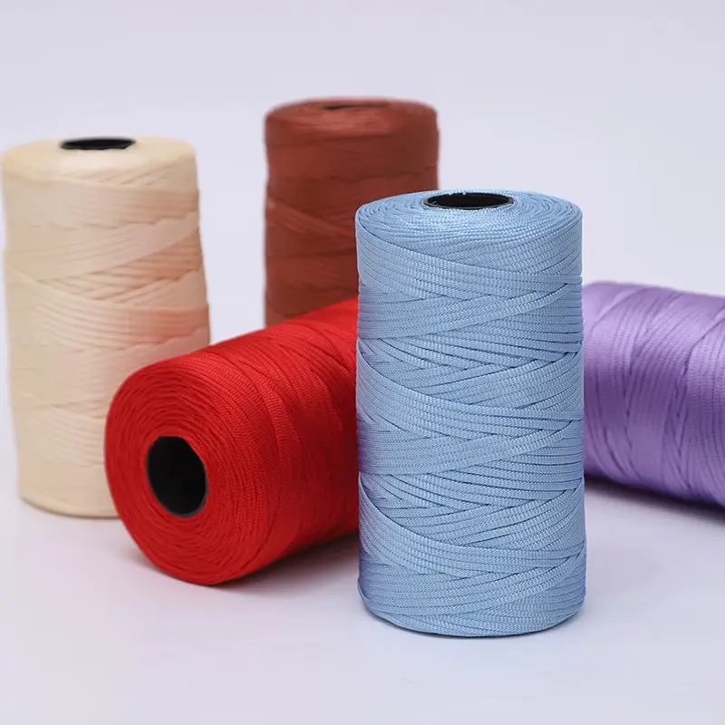 Mercerized Cotton and Linen Ice Silk Thread Handmade Summer Hat Hook Hat Cushion Bag Shoes Flat with Thread Wholesale Colorful Yarn