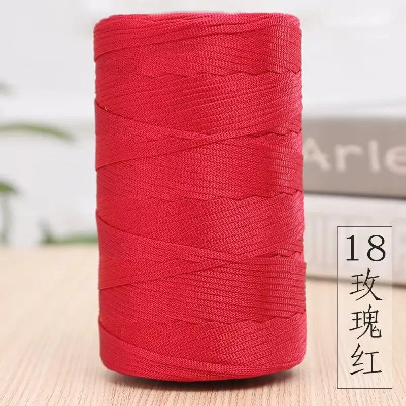 Mercerized Cotton and Linen Ice Silk Thread Handmade Summer Hat Hook Hat Cushion Bag Shoes Flat with Thread Wholesale Colorful Yarn