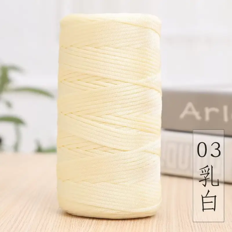 Mercerized Cotton and Linen Ice Silk Thread Handmade Summer Hat Hook Hat Cushion Bag Shoes Flat with Thread Wholesale Colorful Yarn