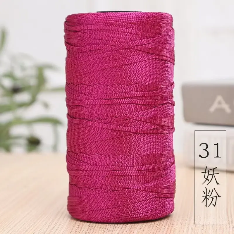 Mercerized Cotton and Linen Ice Silk Thread Handmade Summer Hat Hook Hat Cushion Bag Shoes Flat with Thread Wholesale Colorful Yarn