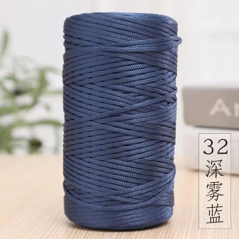 Mercerized Cotton and Linen Ice Silk Thread Handmade Summer Hat Hook Hat Cushion Bag Shoes Flat with Thread Wholesale Colorful Yarn