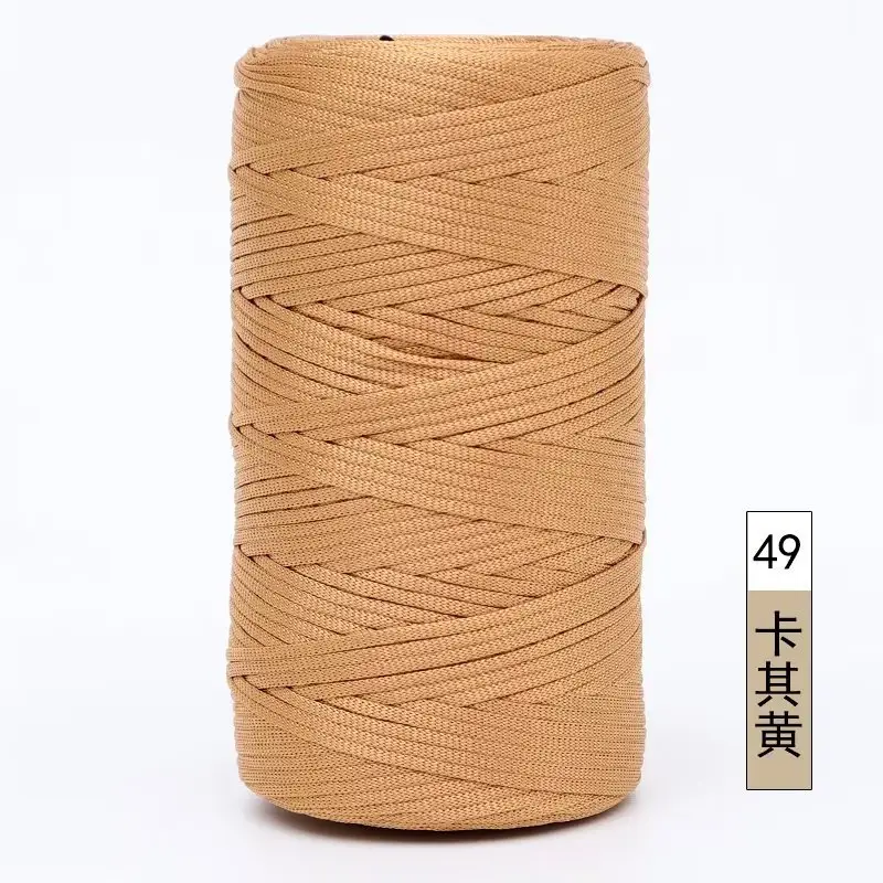 Mercerized Cotton and Linen Ice Silk Thread Handmade Summer Hat Hook Hat Cushion Bag Shoes Flat with Thread Wholesale Colorful Yarn