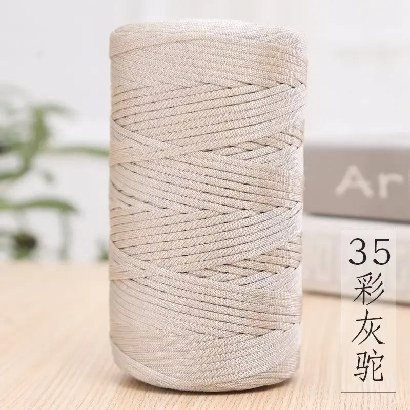 Mercerized Cotton and Linen Ice Silk Thread Handmade Summer Hat Hook Hat Cushion Bag Shoes Flat with Thread Wholesale Colorful Yarn