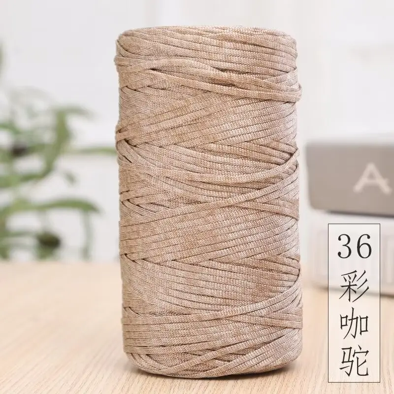 Mercerized Cotton and Linen Ice Silk Thread Handmade Summer Hat Hook Hat Cushion Bag Shoes Flat with Thread Wholesale Colorful Yarn
