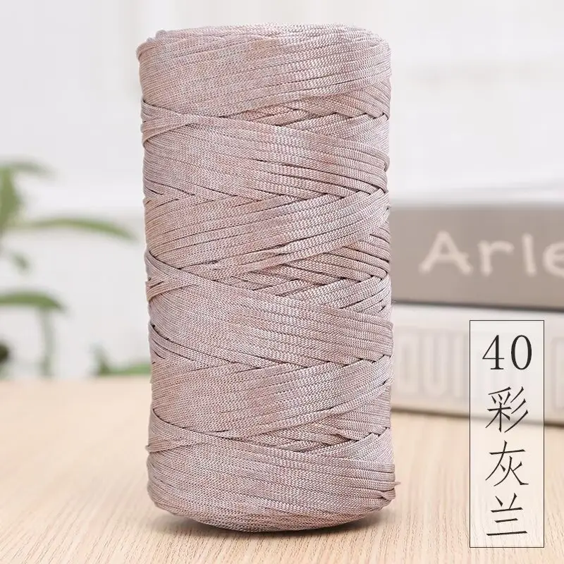 Mercerized Cotton and Linen Ice Silk Thread Handmade Summer Hat Hook Hat Cushion Bag Shoes Flat with Thread Wholesale Colorful Yarn