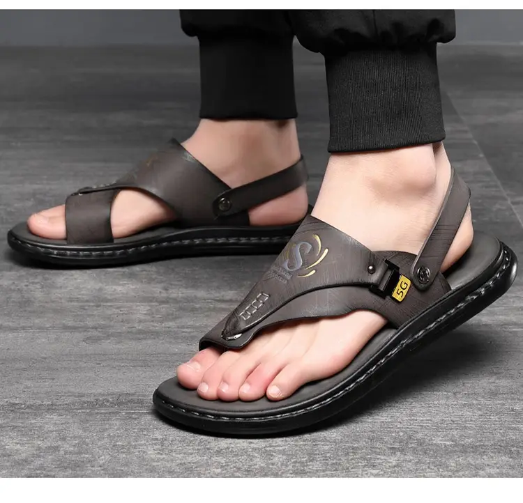 Men's sandals wholesale summer non-slip beach shoes men's foreign trade plus size new flip-flops casual outdoor sandals — feature 19