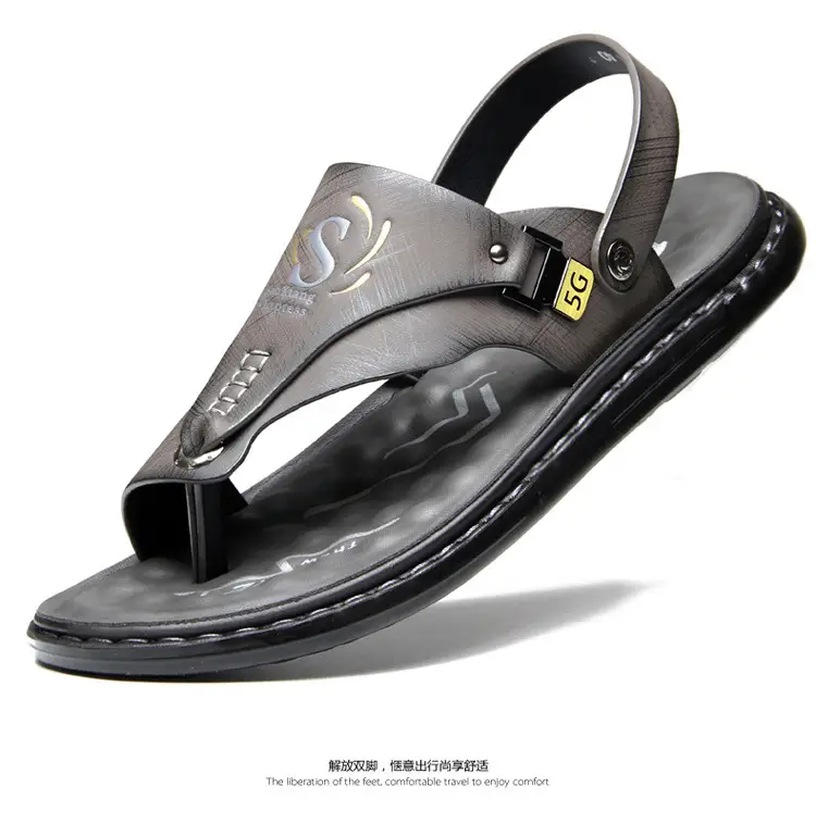 Men's sandals wholesale summer non-slip beach shoes men's foreign trade plus size new flip-flops casual outdoor sandals — feature 30