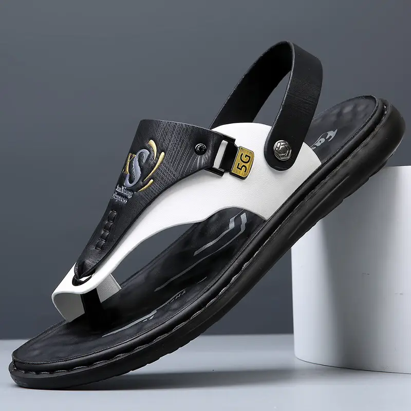 Men's sandals wholesale summer non-slip beach shoes men's foreign trade plus size new flip-flops casual outdoor sandals — feature 40
