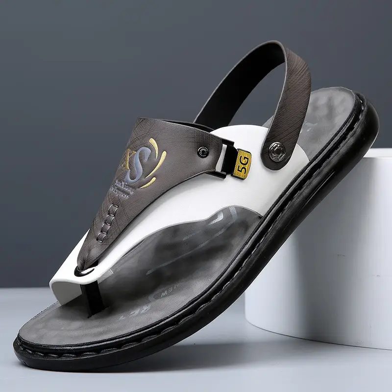 Men's sandals wholesale summer non-slip beach shoes men's foreign trade plus size new flip-flops casual outdoor sandals — feature 42