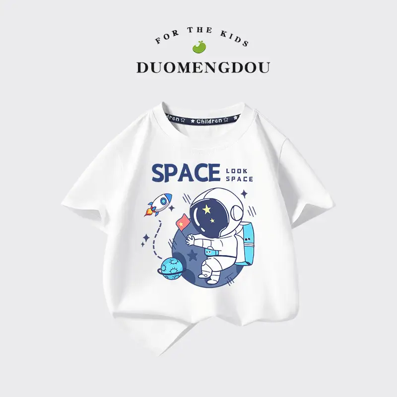 Boys Dinosaur Graphic T-Shirt Blue 2025 Summer