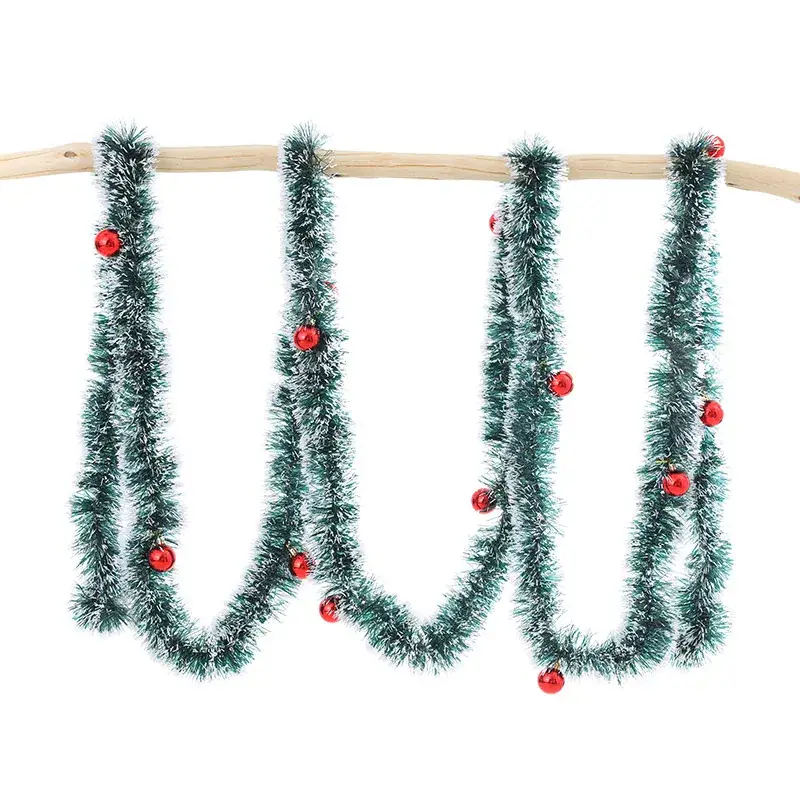 Cross-Country Christmas Tree Decor with Red Bow & Strip Tops - Image 8