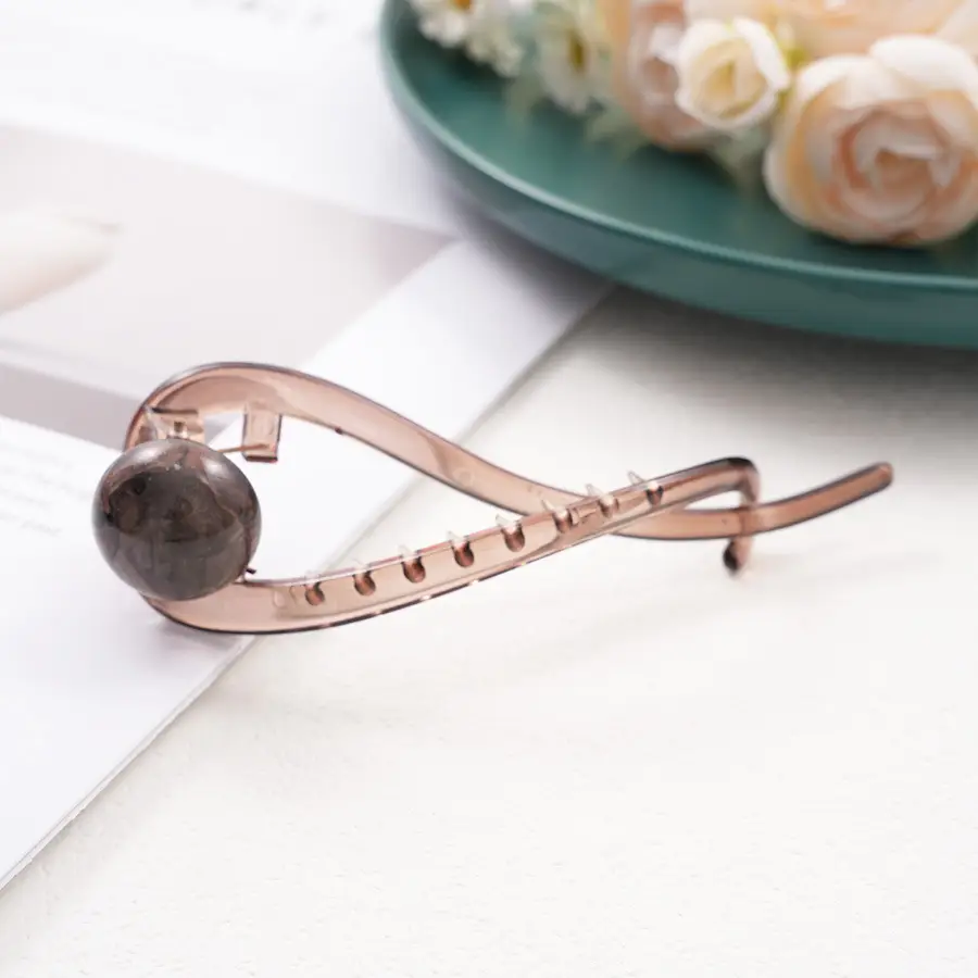 Pearl Fish Tassel Hair Clip with High Sense Tassel
