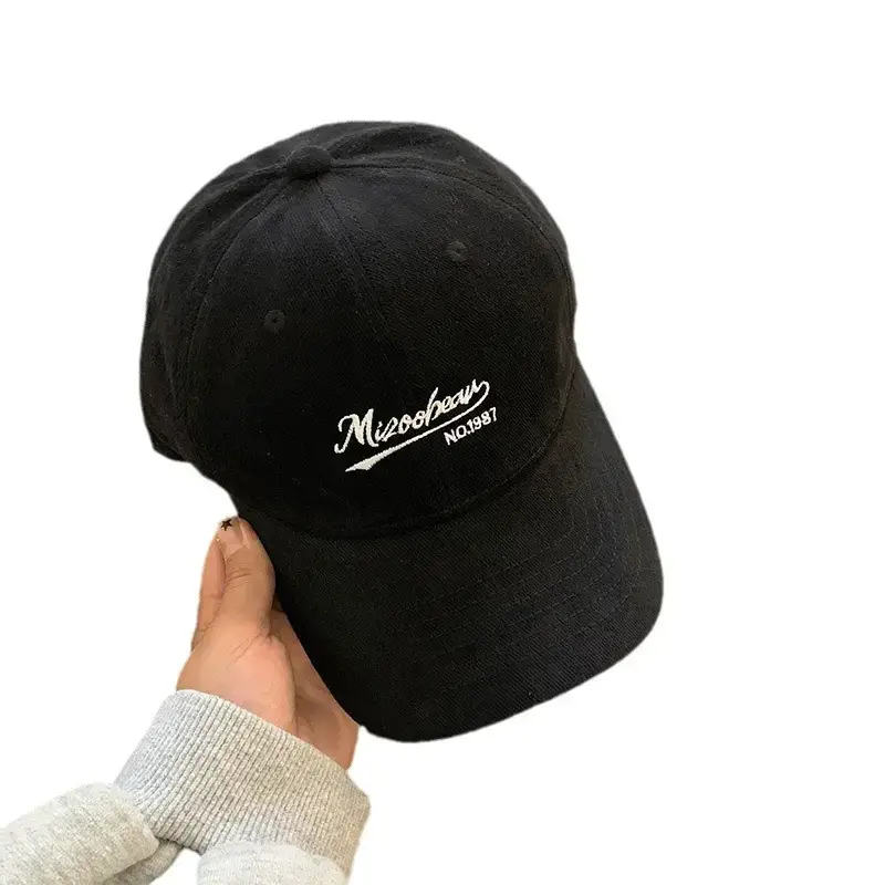 Women Red Embroidered Baseball Cap Extra Large Wide Brim - Image 12
