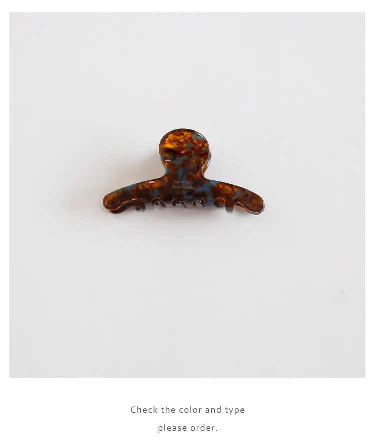 Peach 3001 Hair Ornament Acetic Acid Grip Clip — feature 12