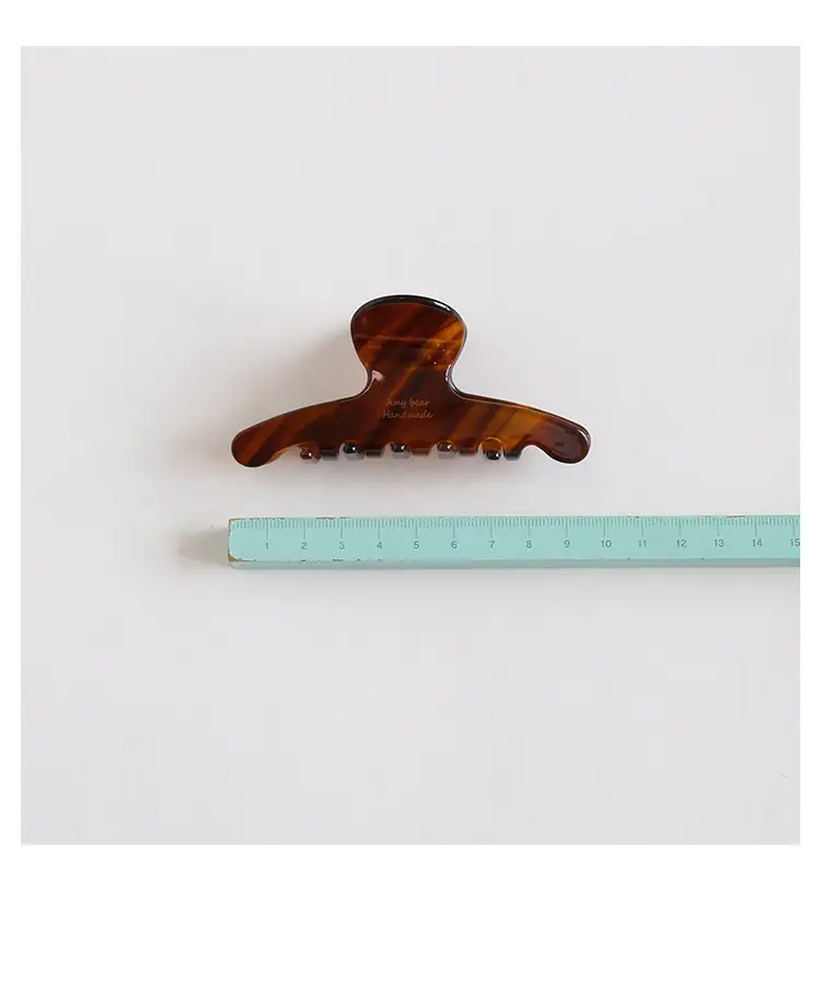 Peach 3001 Hair Ornament Acetic Acid Grip Clip — feature 13