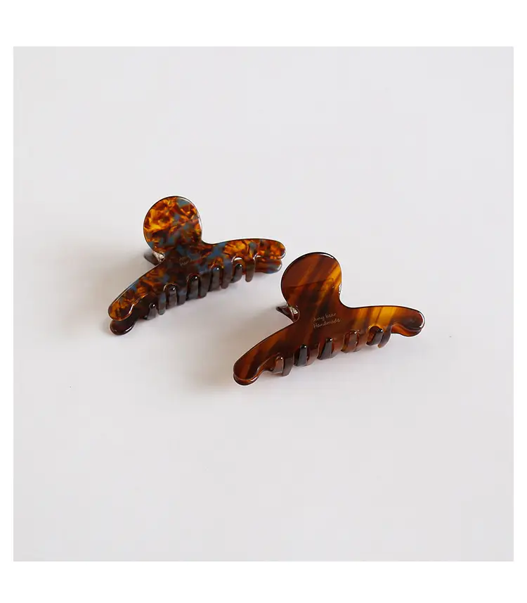 Peach 3001 Hair Ornament Acetic Acid Grip Clip — feature 6