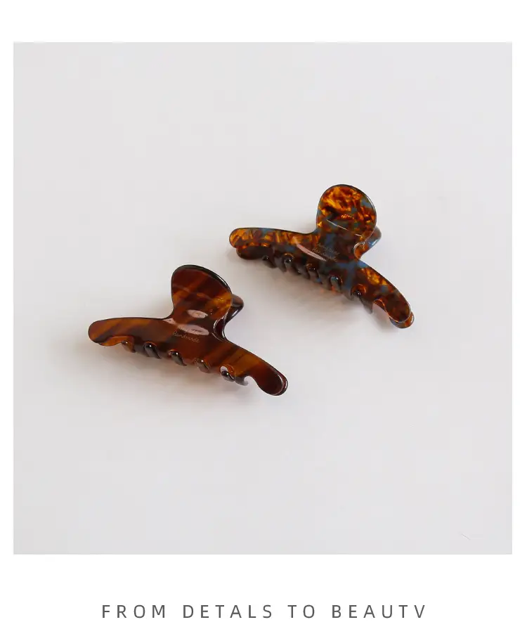 Peach 3001 Hair Ornament Acetic Acid Grip Clip — feature 9