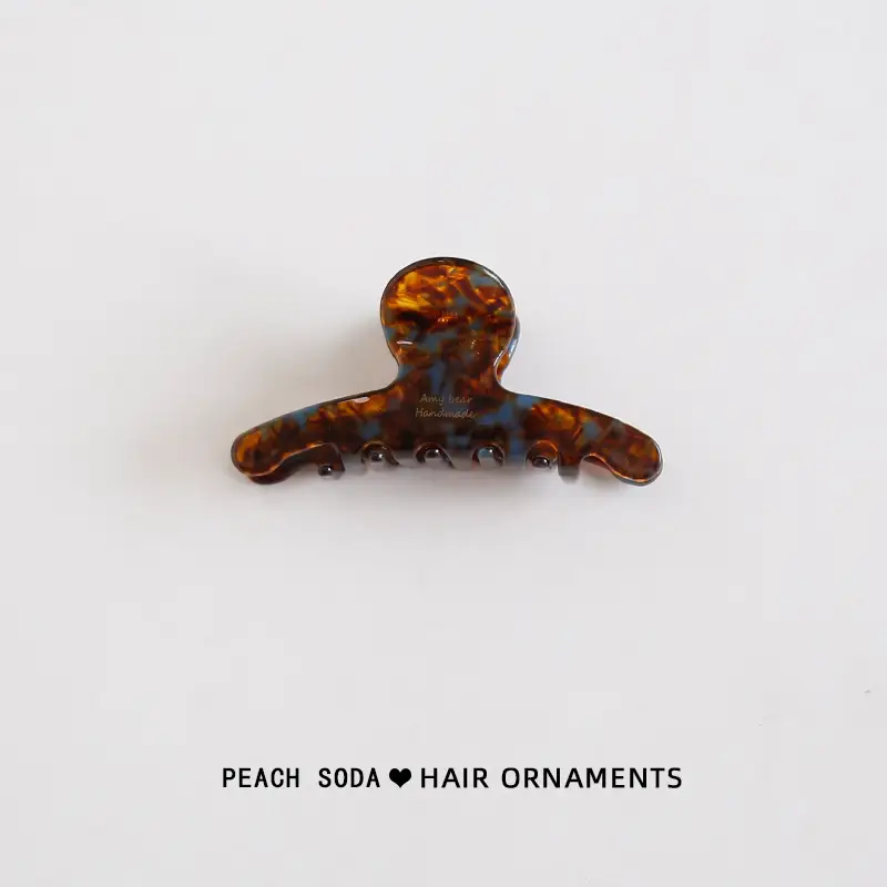 Peach 3001 Hair Ornament Acetic Acid Grip Clip