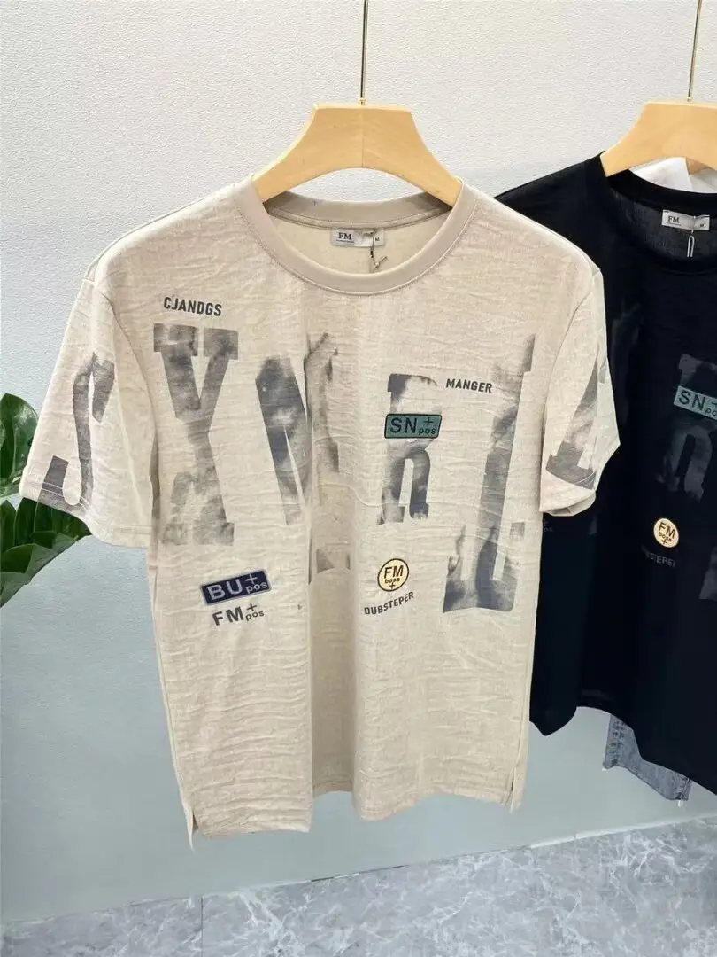 Men Printed Black T-Shirt Summer 2024 - Image 15