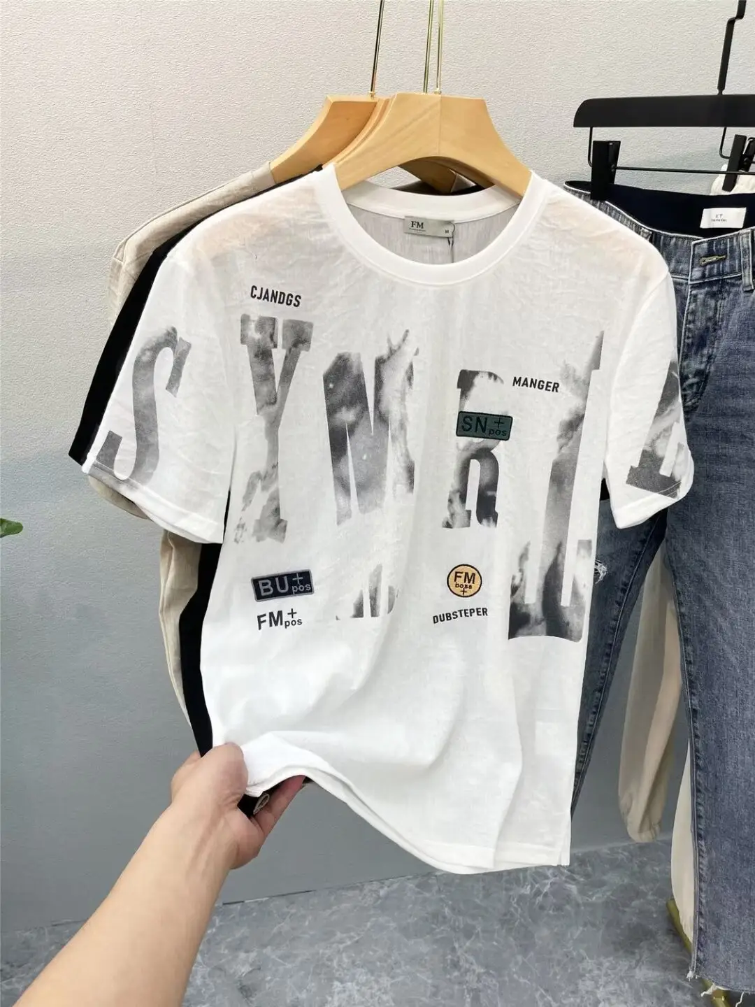 Men Printed Black T-Shirt Summer 2024 — feature 11