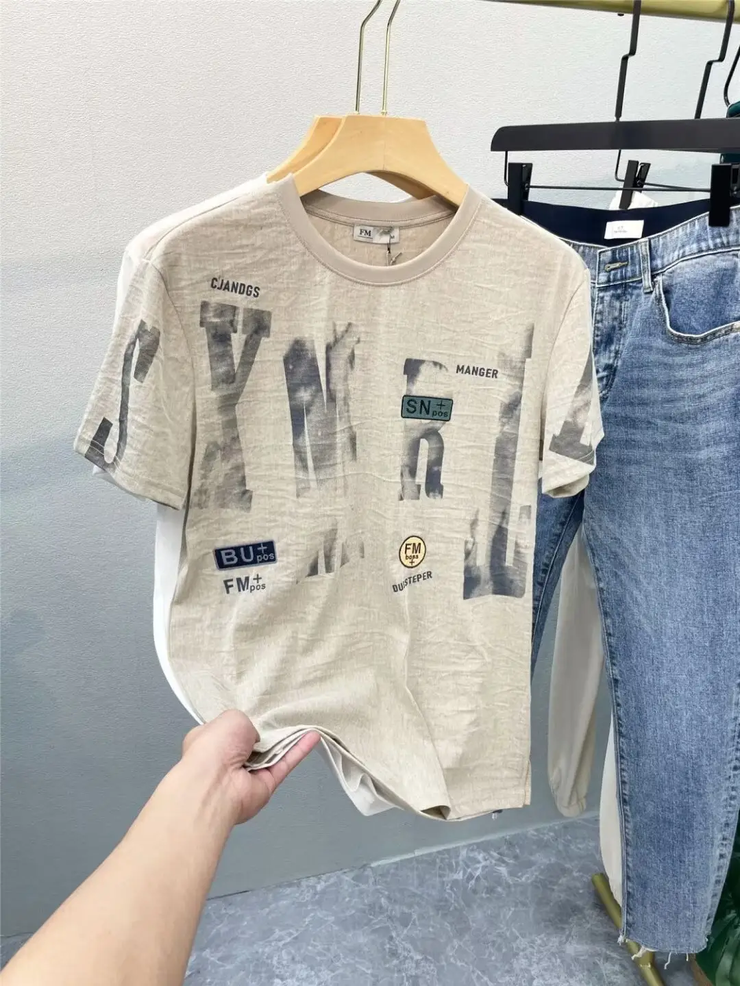 Men Printed Black T-Shirt Summer 2024 — feature 12