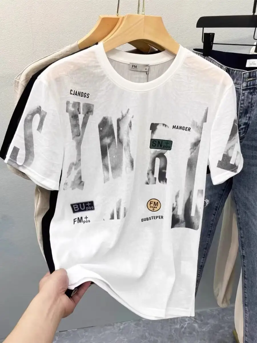 Men Printed Black T-Shirt Summer 2024 — feature 15