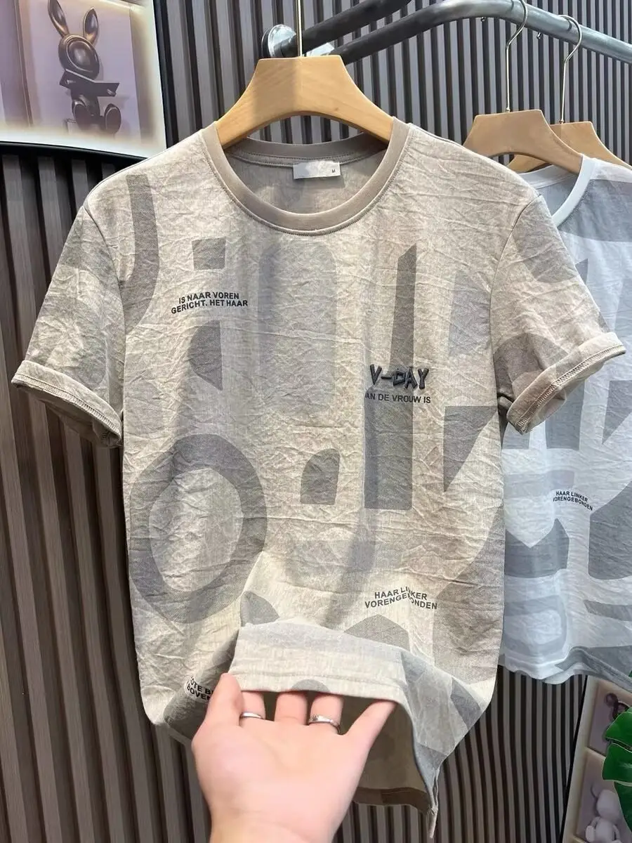 Men Printed Black T-Shirt Summer 2024 — feature 16