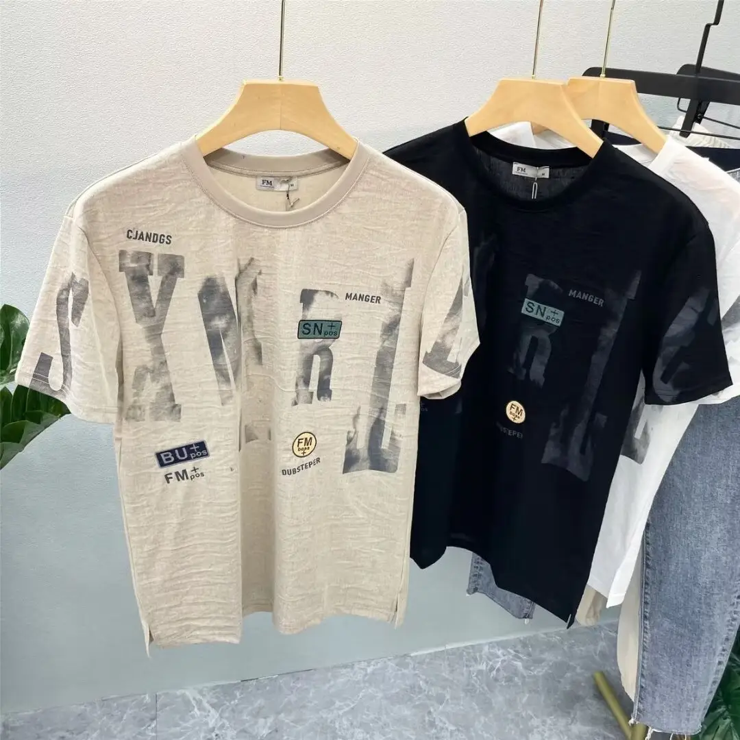 Men Printed Black T-Shirt Summer 2024 — feature 8