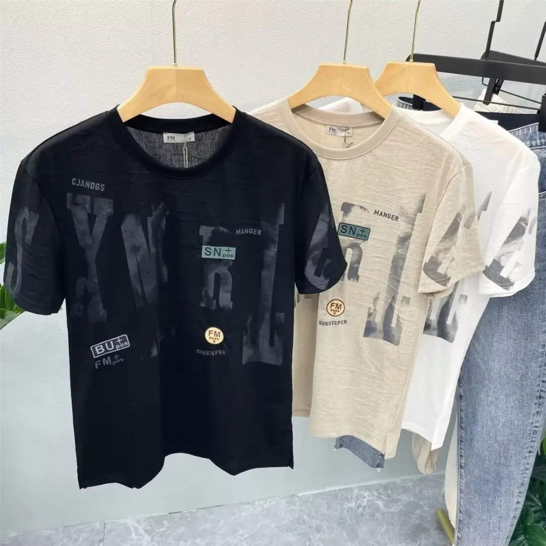 Men Printed Black T-Shirt Summer 2024 — feature 9