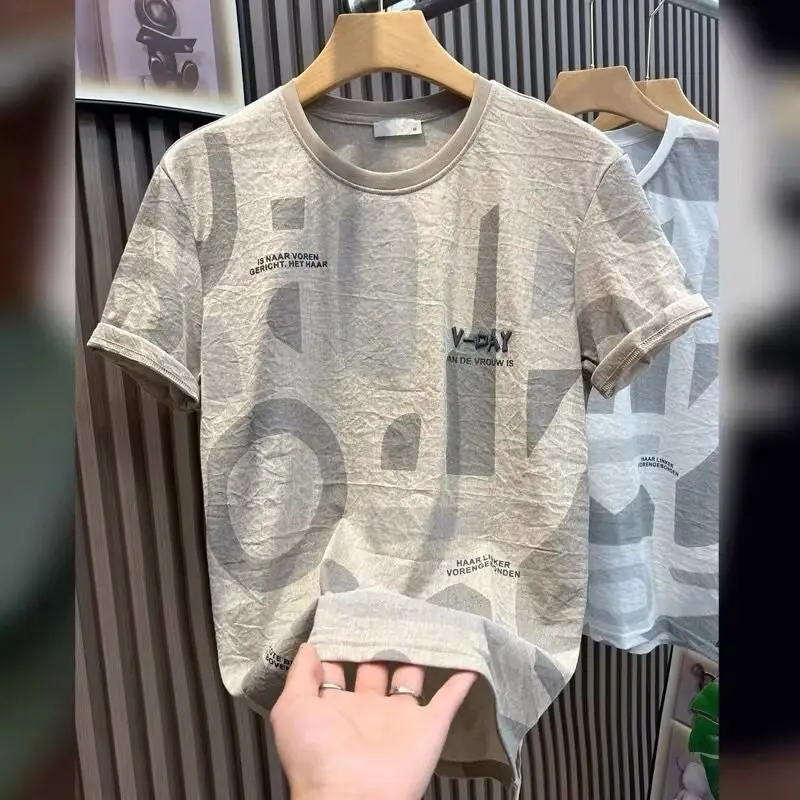 Men Printed Black T-Shirt Summer 2024 - Image 4