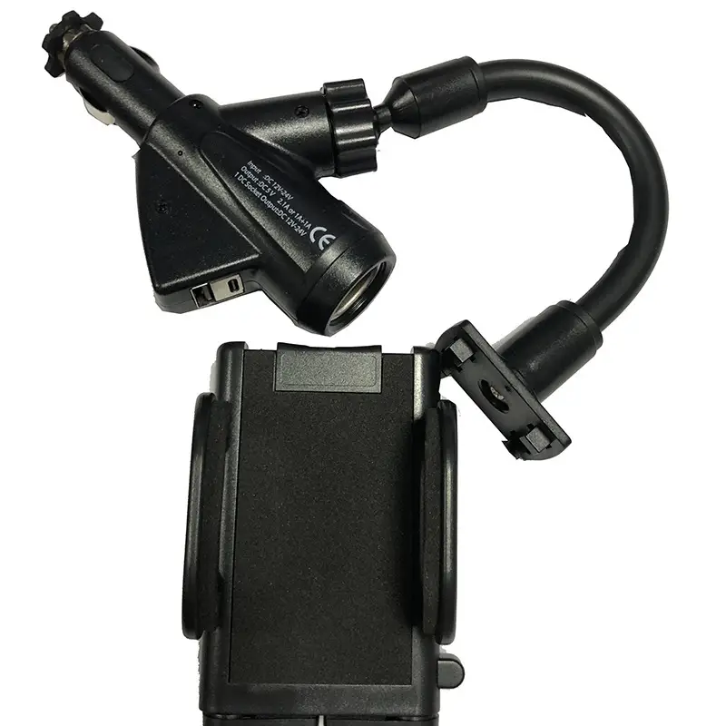 Dual USB Car Phone Holder 360 Rotating Universal Charging - Image 11