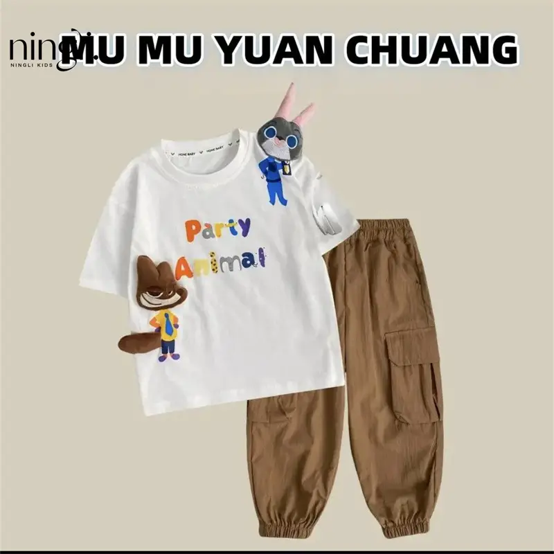 Ningli Boys Grey Polo T-Shirt Summer Wear - Image 5