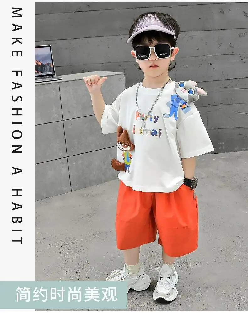 Ningli Boys Grey Polo T-Shirt Summer Wear — feature 11