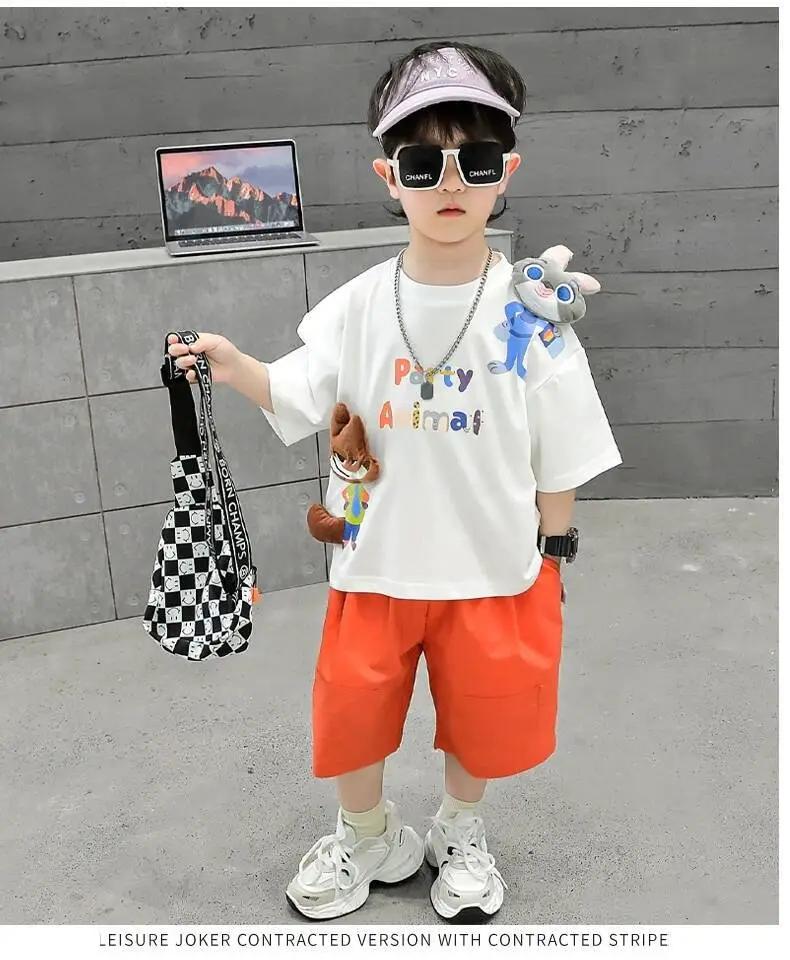 Ningli Boys Grey Polo T-Shirt Summer Wear — feature 12