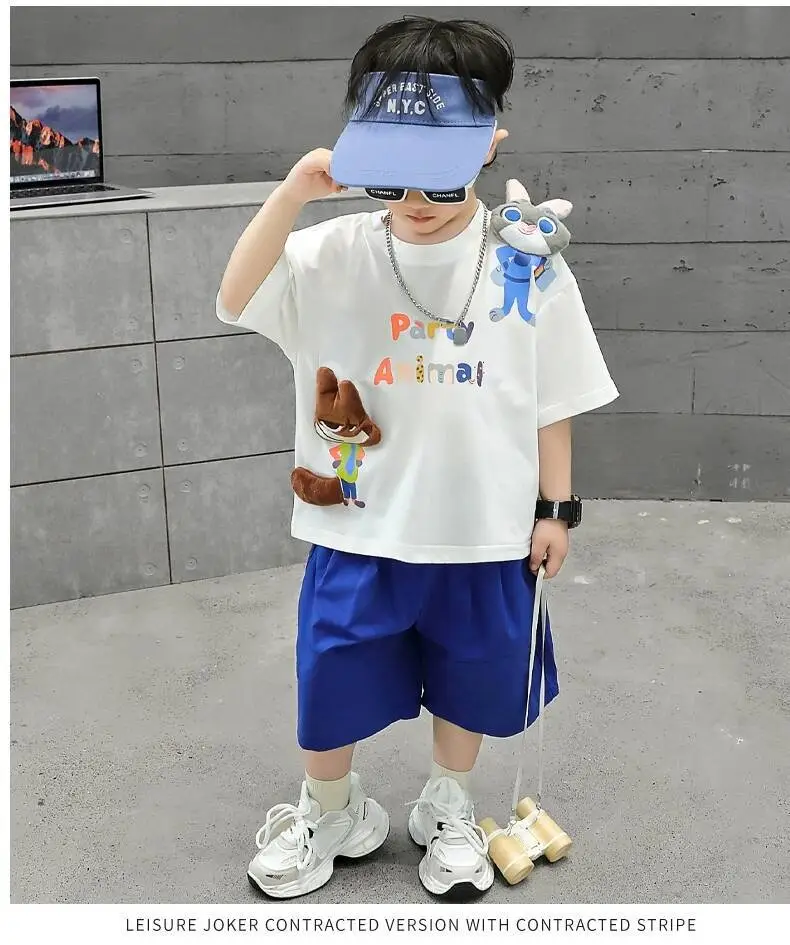 Ningli Boys Grey Polo T-Shirt Summer Wear — feature 14