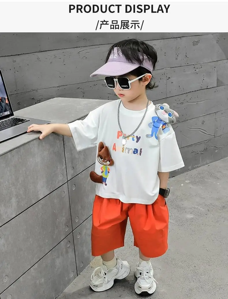 Ningli Boys Grey Polo T-Shirt Summer Wear — feature 8